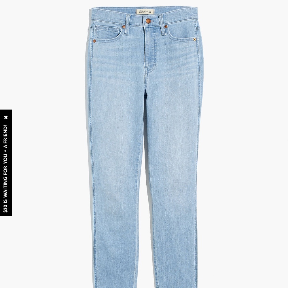 NWT Madewell Curvy High-Rise Skinny Jeans Size 28 Longton Wash